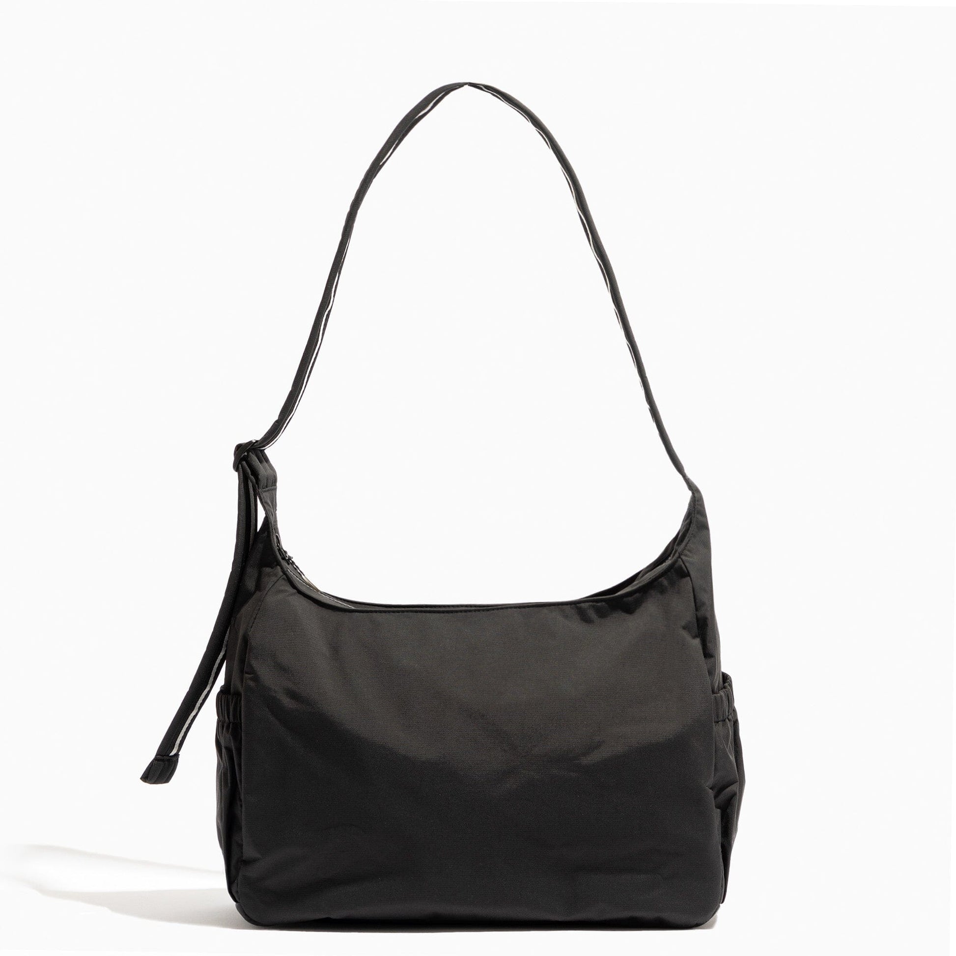 Front view of the black Jet Motion Carryall Tote bag.