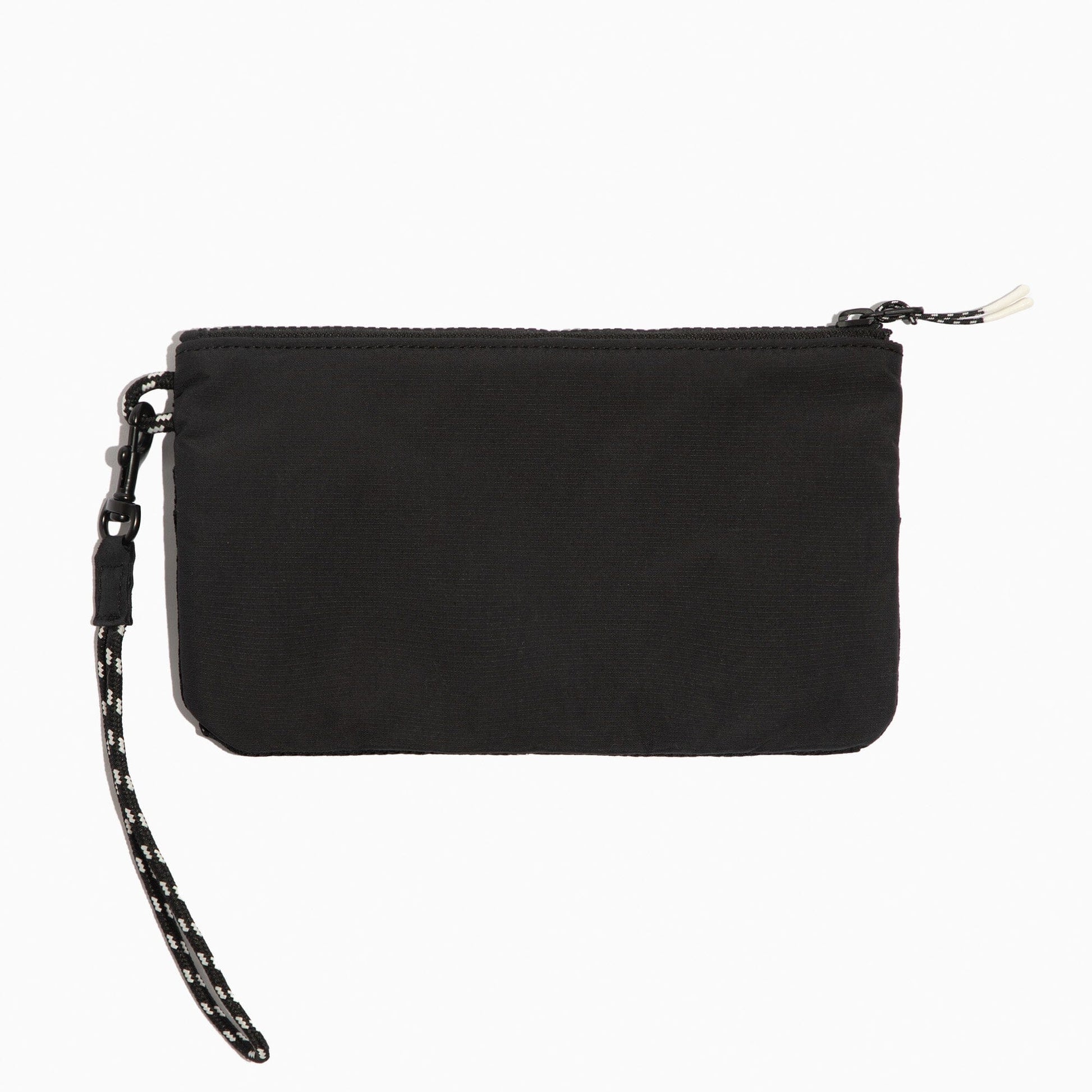 Flat lay of the Jet Motion Wristlet Pouch showing the optional wristlet strap.