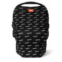 Black multi-use cover with white 'RAD' text and red logo patch.
