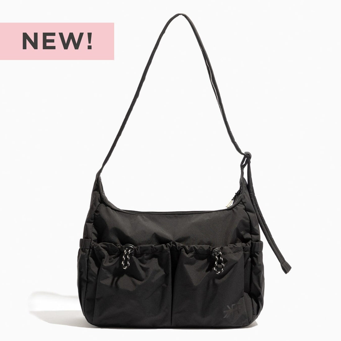 Jet Motion Carryall Tote in black with a 'New!' banner.