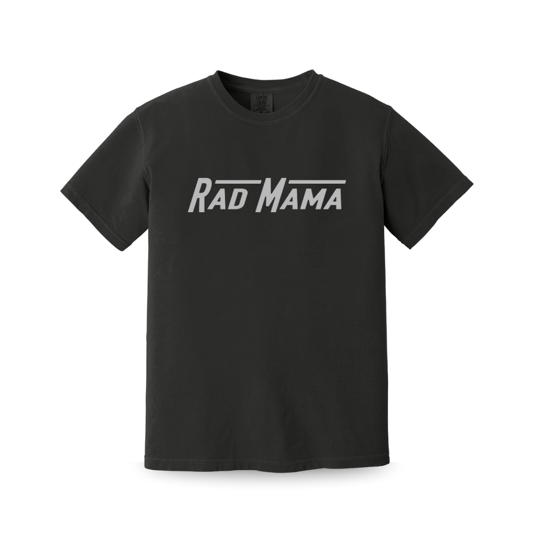 Black RAD MAMA graphic tee shirt, oversized fit.
