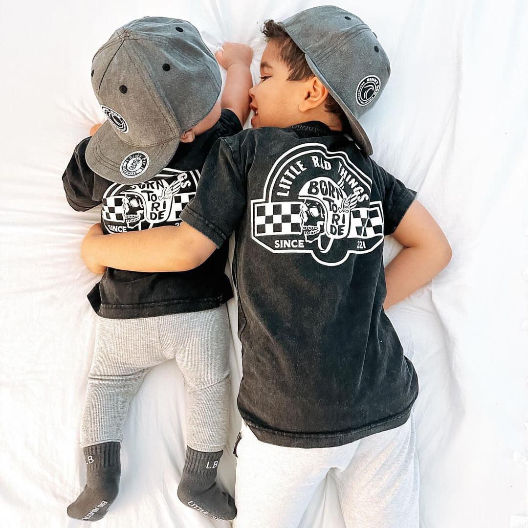Back of black 'Til Death Do We Ride' tee with skull graphic