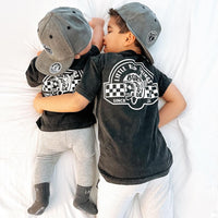 Back of black 'Til Death Do We Ride' tee with skull graphic