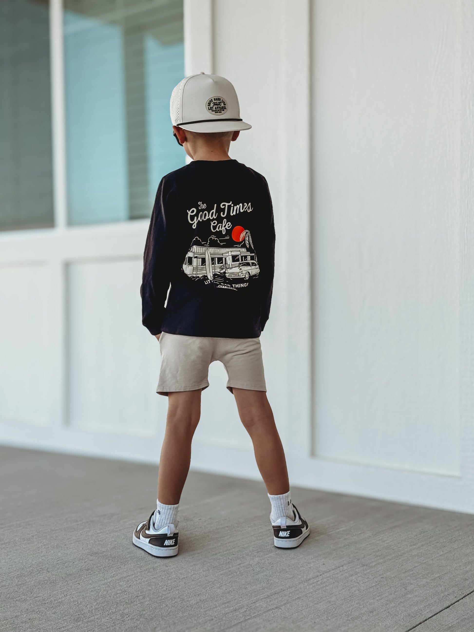 Good Times Cafe black long sleeve tee
