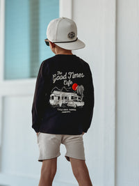 Good Times Cafe black long sleeve tee