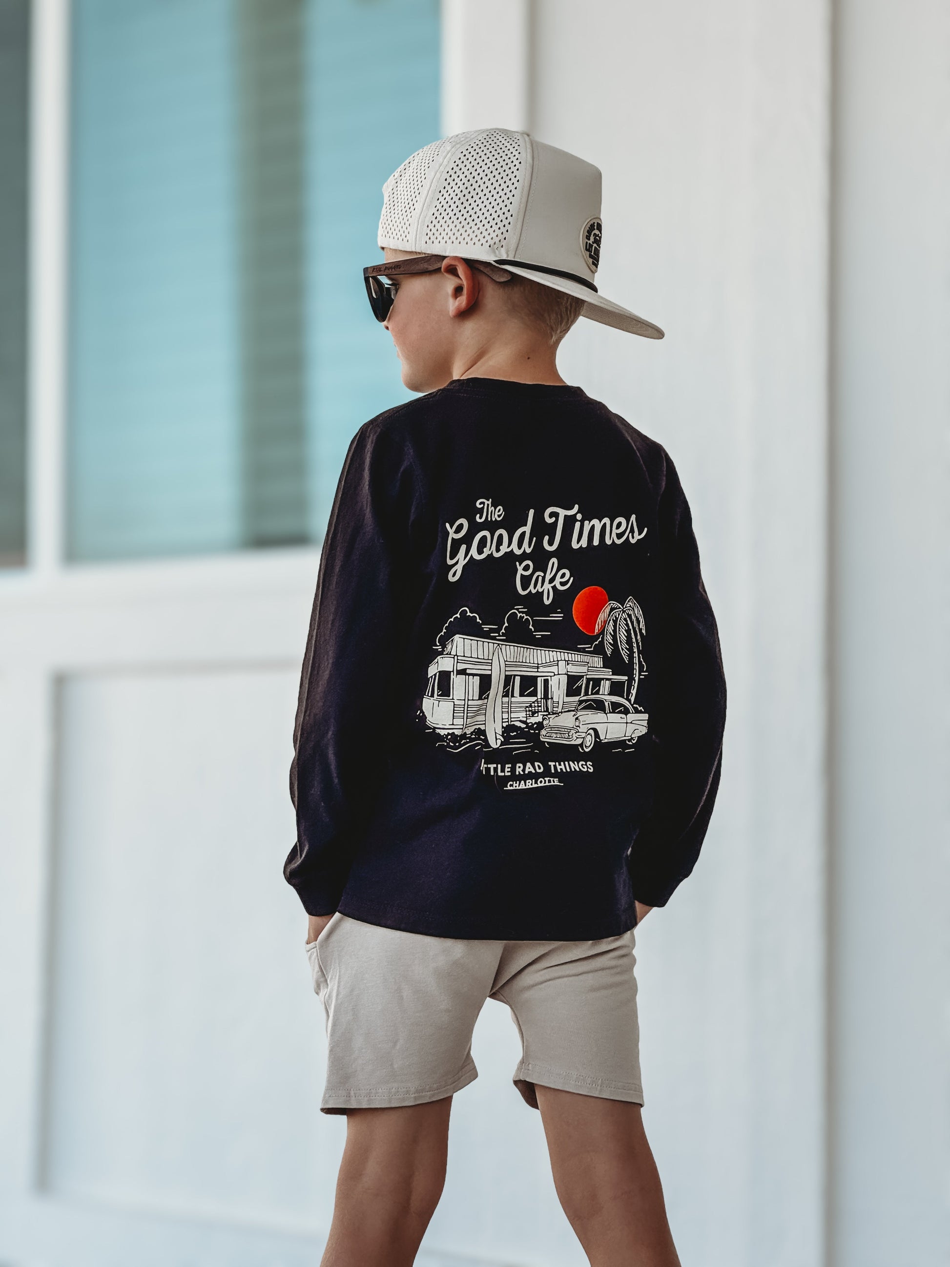 Good Times Cafe black long sleeve tee