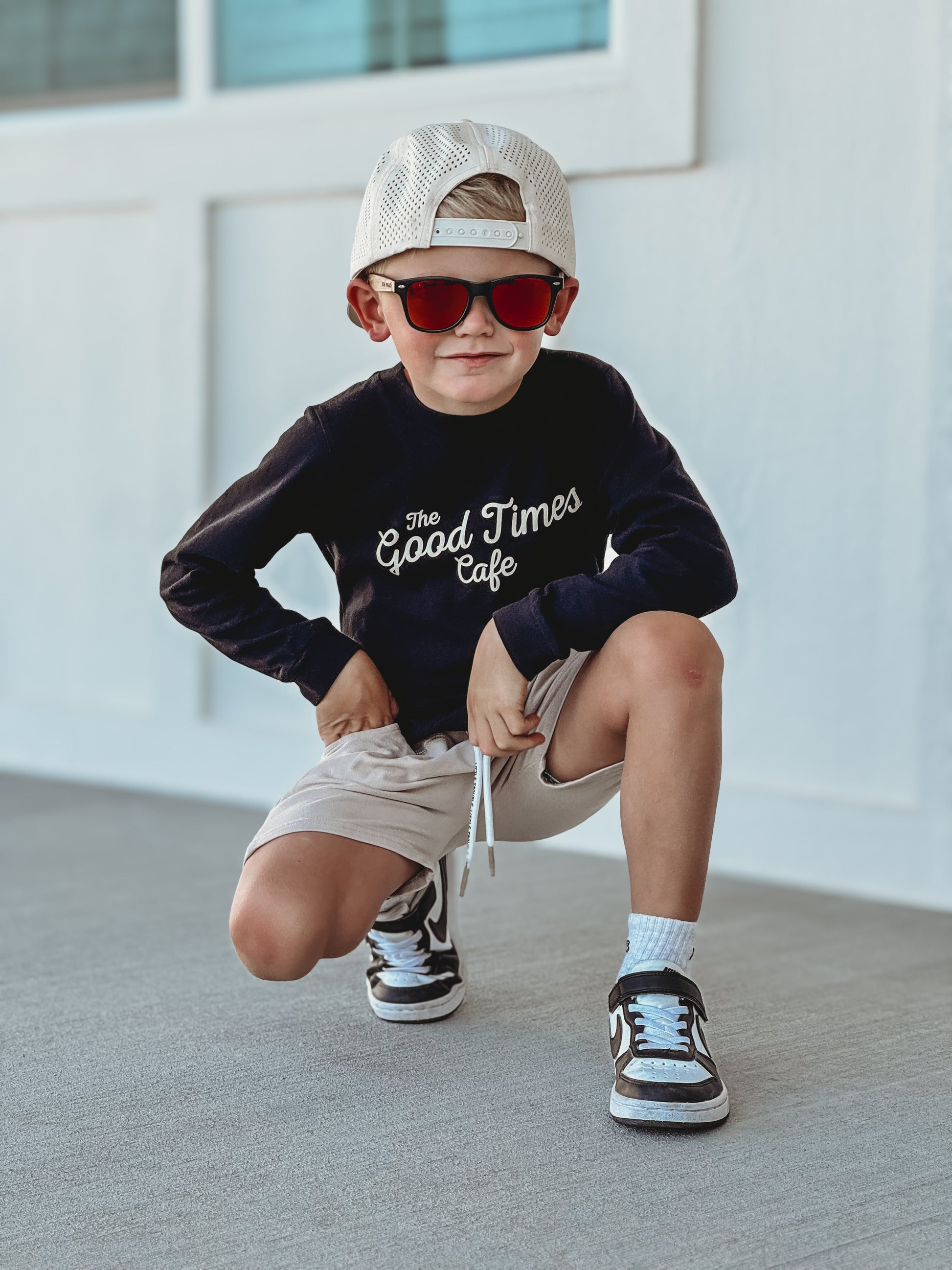 Good Times Cafe black long sleeve tee