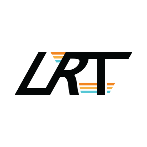 LRT logo with stylized stripes, representing shipping protection for orders.