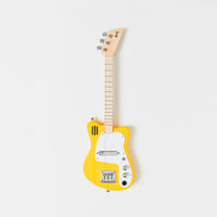 Yellow Loog Mini Electric guitar with amp and speaker