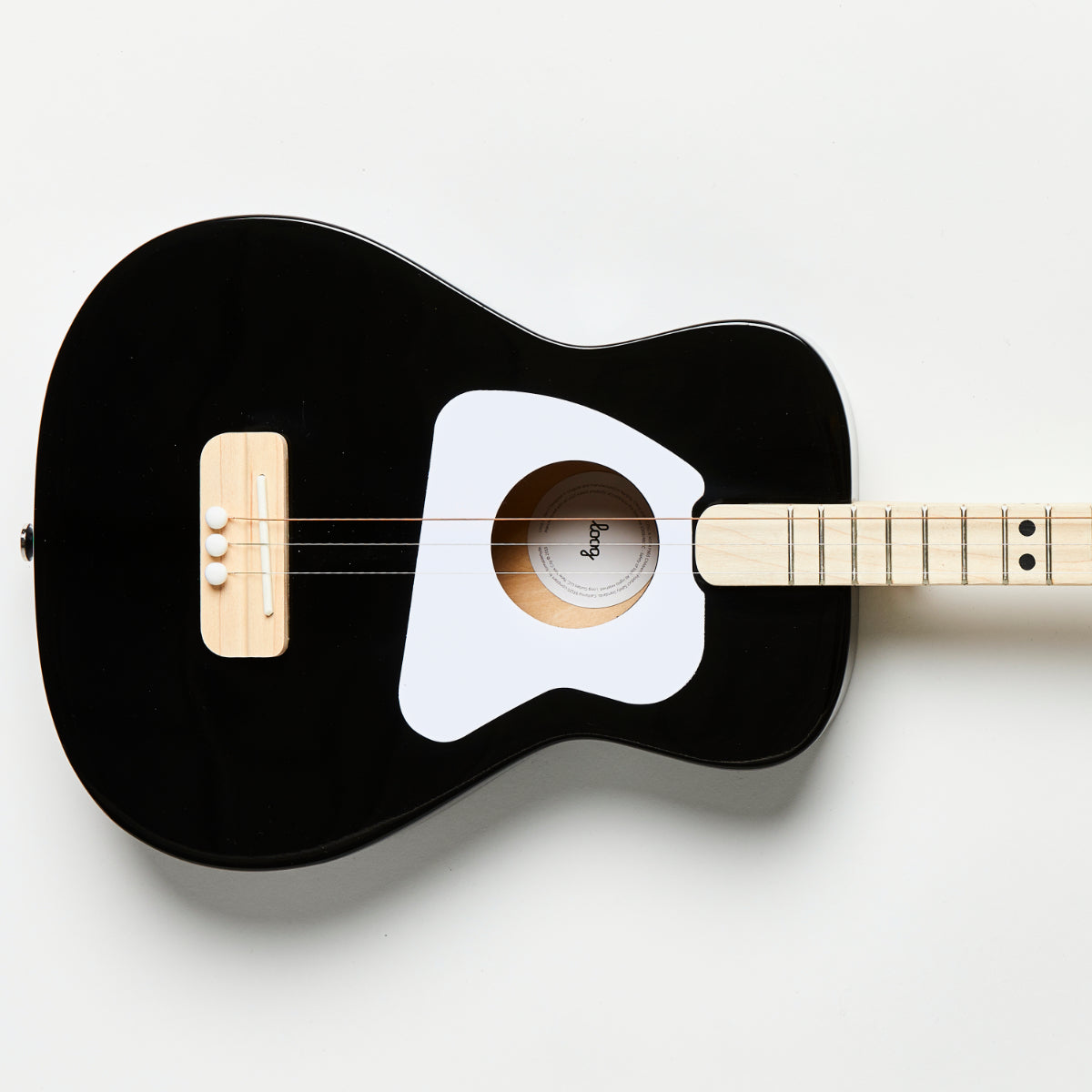 Loog Pro Acoustic guitar is bundled with flashcards