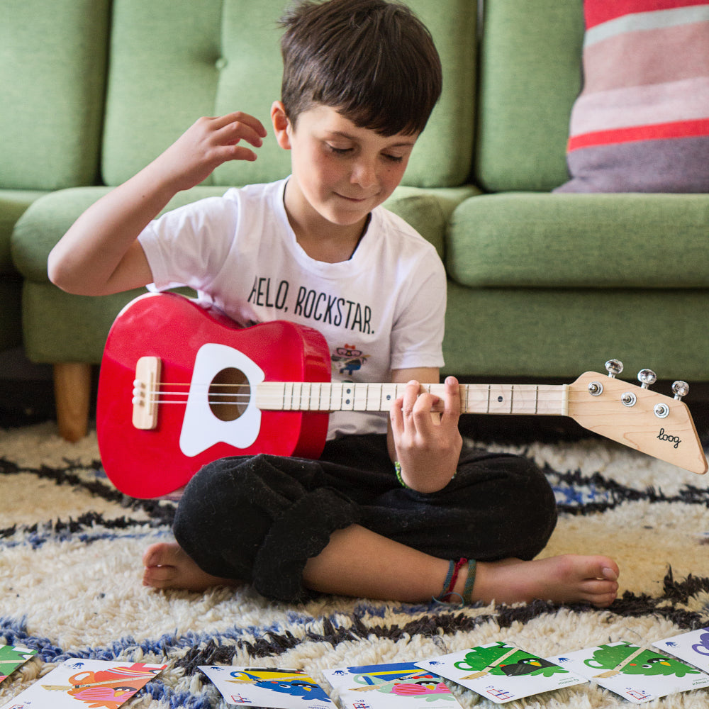 Loog Pro Acoustic guitar and free video lessons