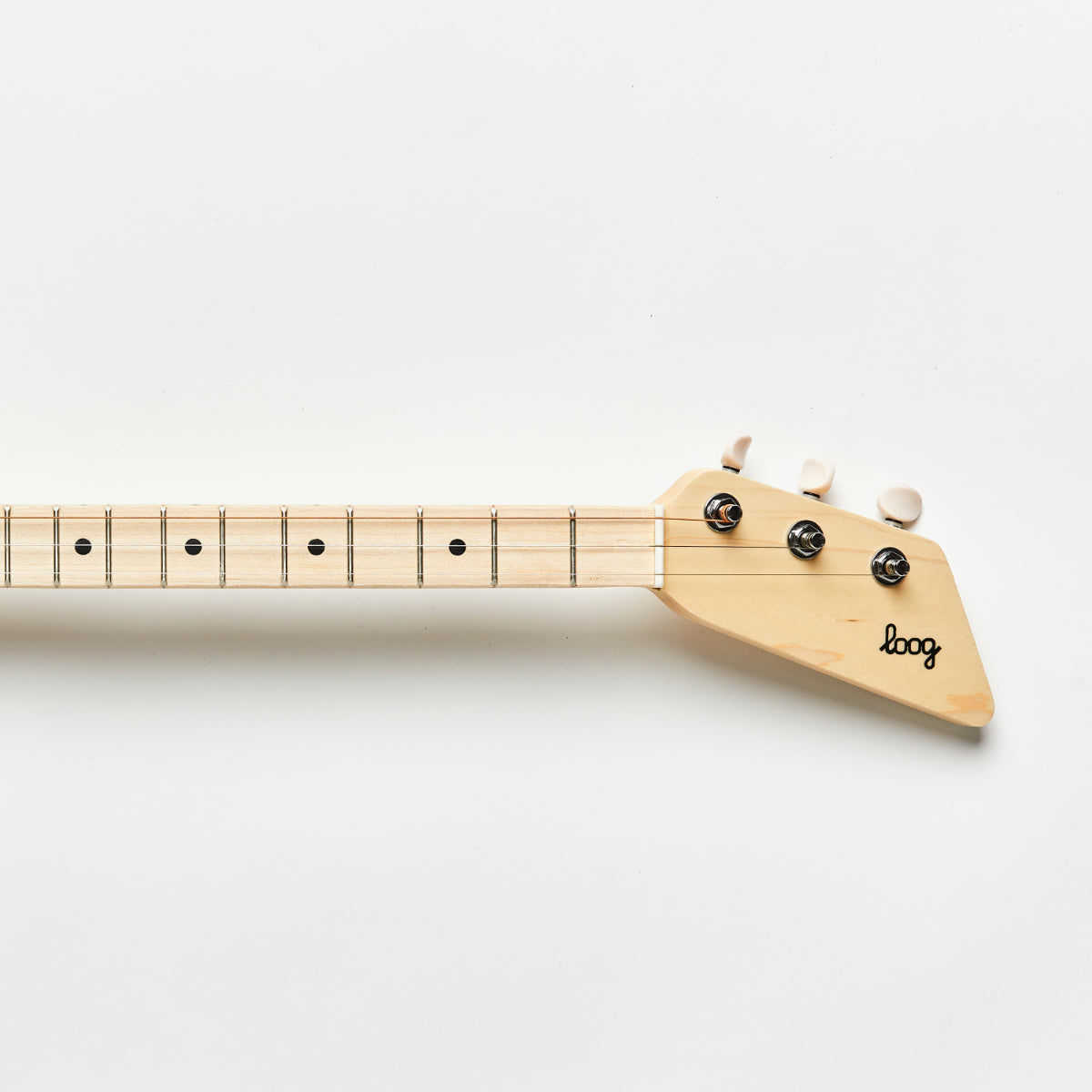 Loog Pro Acoustic guitar headstock and tuning pegs