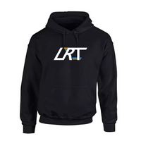 Black LRT Winged Logo Hoodie front view