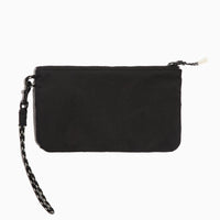 Flat lay of the Jet Motion Wristlet Pouch showing the optional wristlet strap.