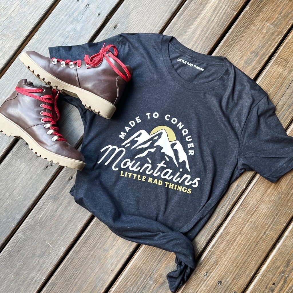 Adult Made To Conquer Mountains Tee - Ocean Cubs Wear