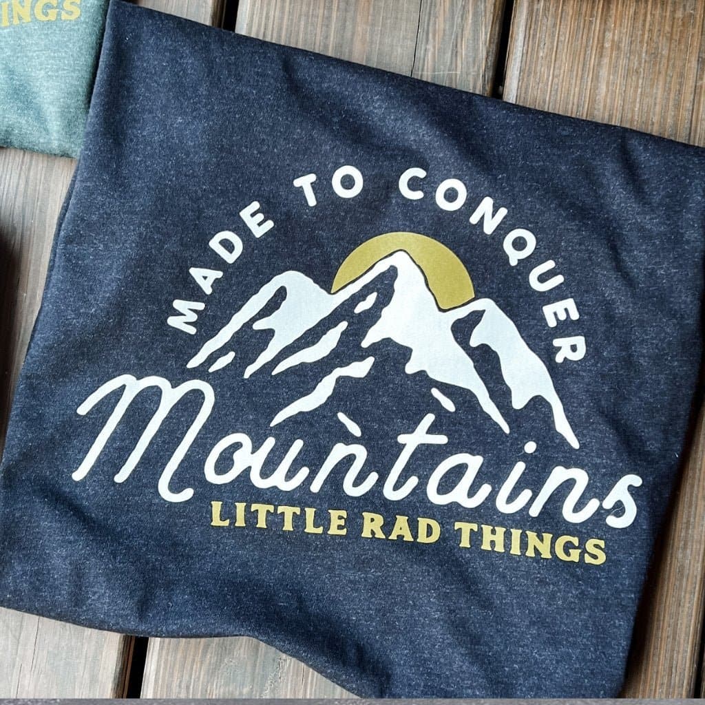 Adult Made To Conquer Mountains Tee - Ocean Cubs Wear