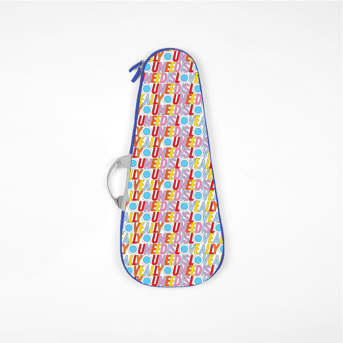 Beatles Loog gig bag featuring "All You Need Is Love" text design.