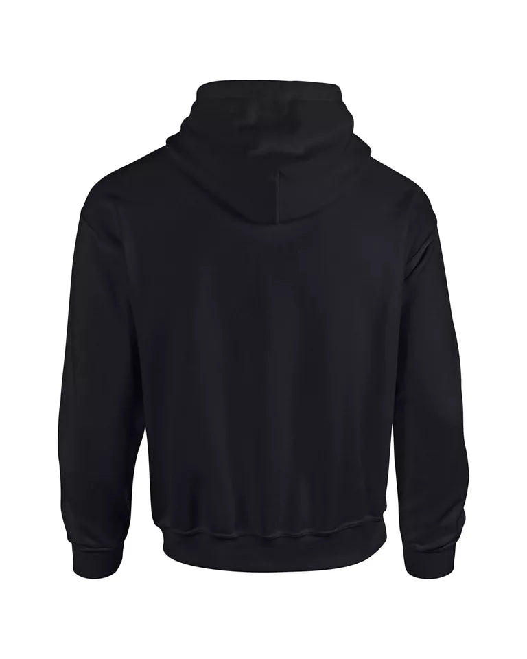 Back view of the black LRT Winged Logo Hoodie