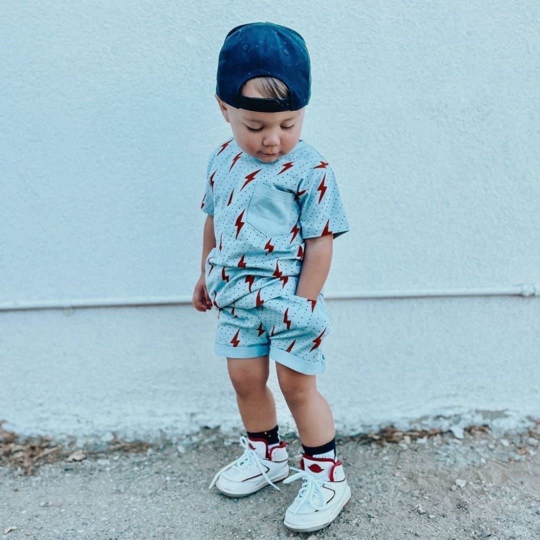 Spark Ultra-Lightweight Drawstring Jersey Shorts - Ocean Cubs Wear print.