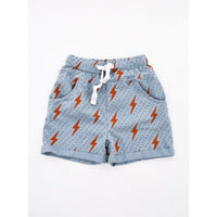 Spark Retro Shorts in Ocean Cubs Wear print, folded on white background.